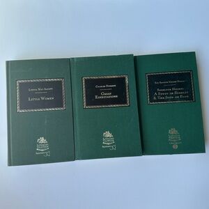 Vintage Set of 3 Literary Classics Hardcover Book Collection
